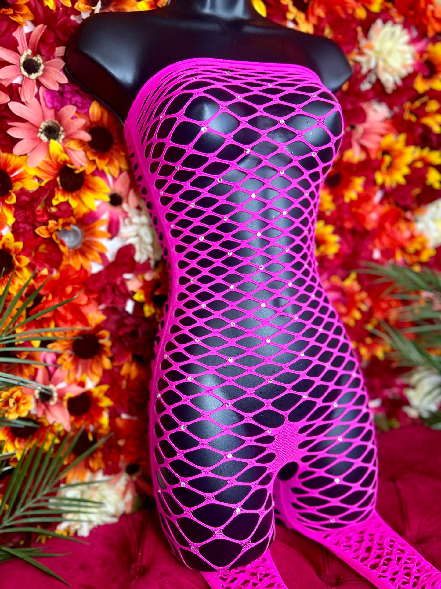 Pink Bedazzled One Size Fits All Sleeveless Romper